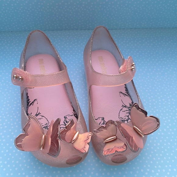 Mini Melissa Butterfly shoes - toddler size 8 - Picture 1 of 7
